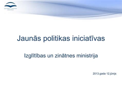 padziļinātās izglītības un zinātnes ministrijas.